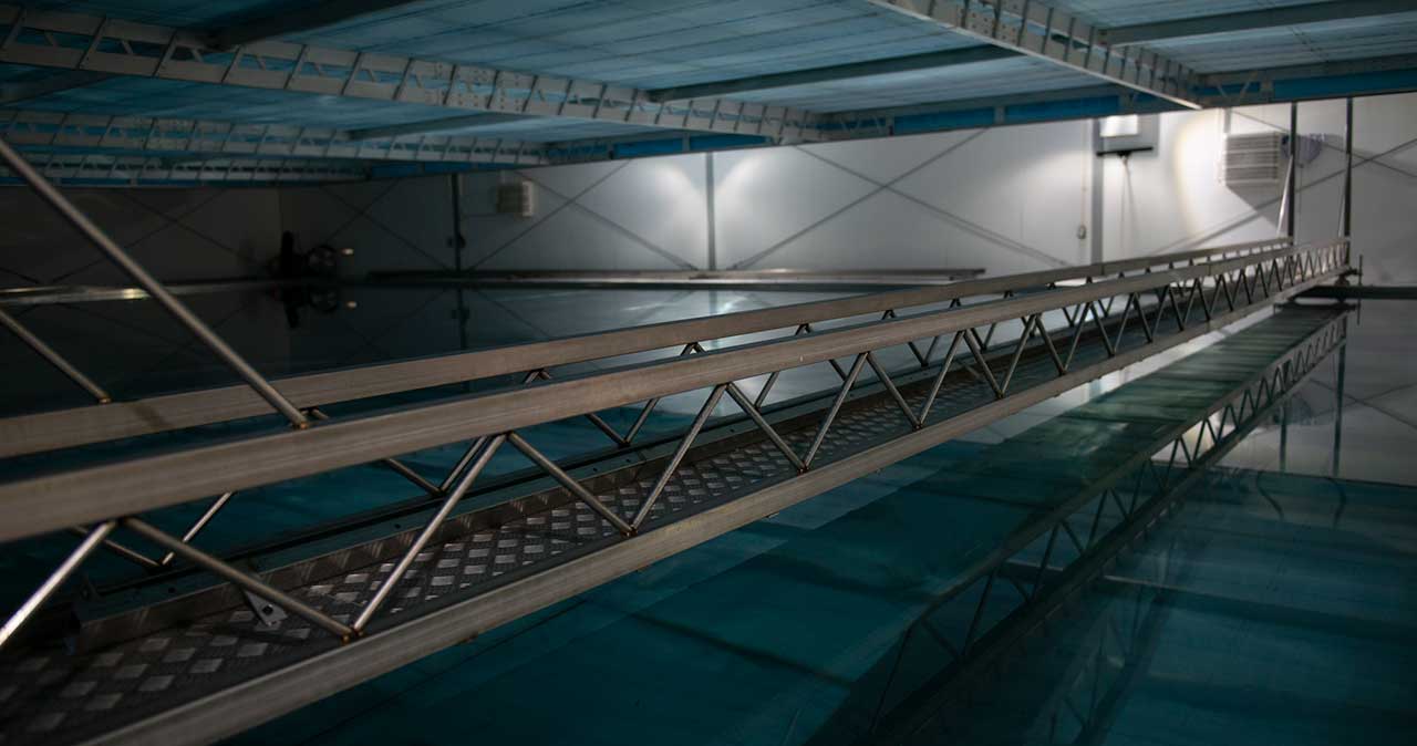 >富士山天然氷の切り出し用桟橋